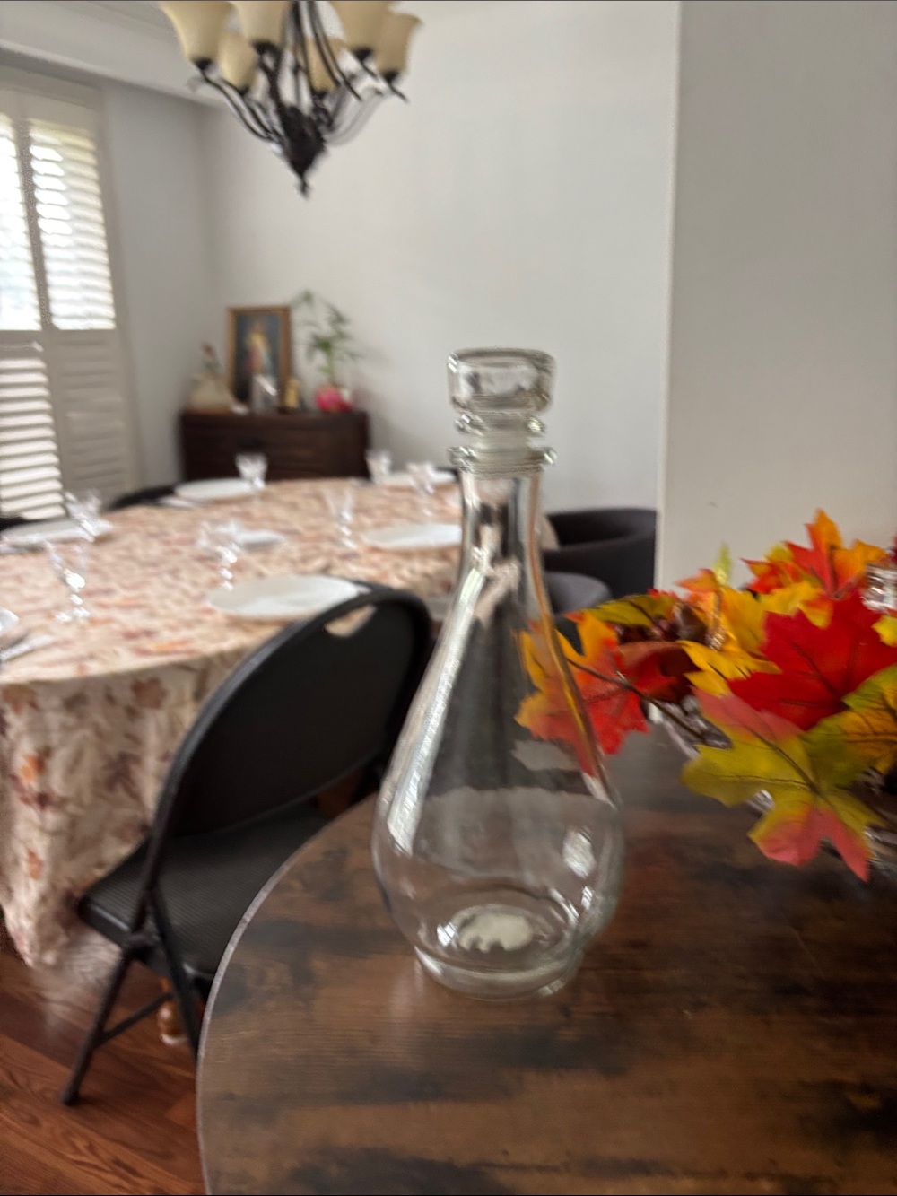 Clear Glass Decanter with Stopper - Home Dining